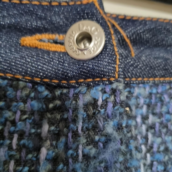 Dolce and gabbana panelled cotton/wool blend knee length pencil skirt.IT 42 - Picture 4 of 4